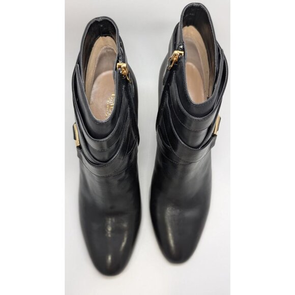 Lauren Ralph Lauren Black Addington Burnished Calf Boots - Picture 5 of 8